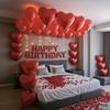 Birthday Party Decoration Happy Birthday Letter Banner Polyester Balloon Suitable for Women and Men's Birthday Parties