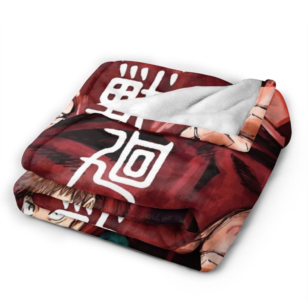 Jujutsu Kaisen Blanket Flannel Decoration Anime Manga Portable Super Warm Throw Blankets for Bed Couch Bedspread