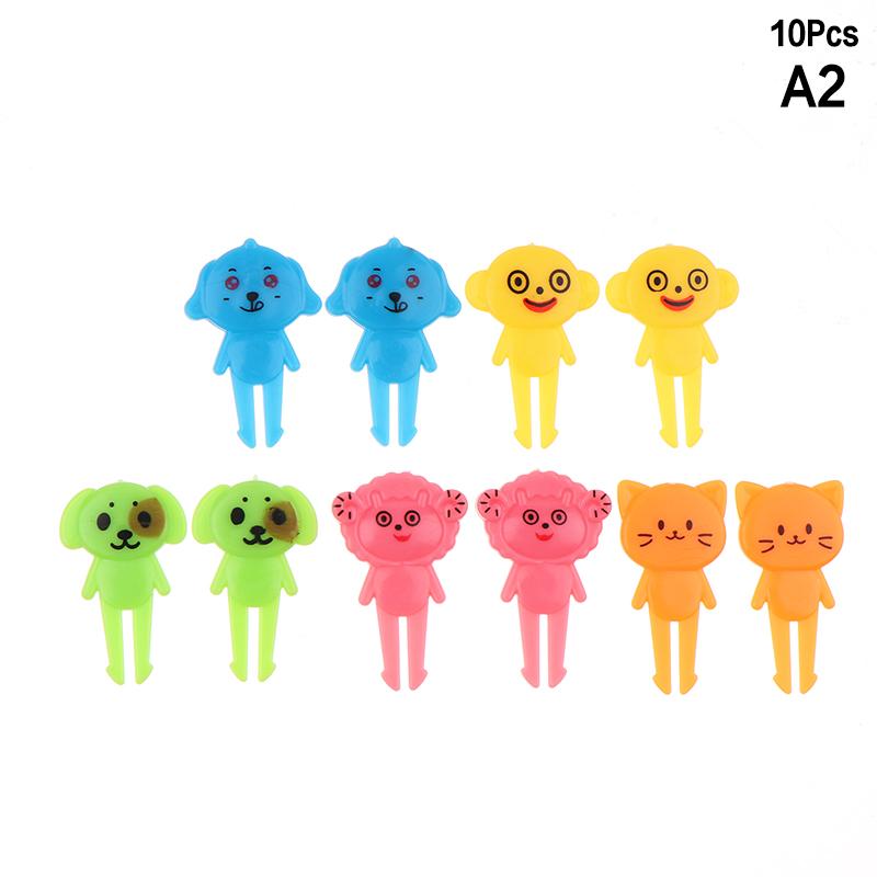 Cartoon Animal Fruit Fork Cupcake Decoration Food Bento Decoration Color Style Toothpicks Accessories Dessert Tools