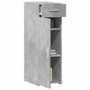 VidaXL Buffet gris béton 30x42,5x93 cm bois d'ingénierie 846274