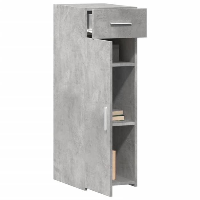 VidaXL Buffet gris béton 30x42,5x93 cm bois d'ingénierie 846274
