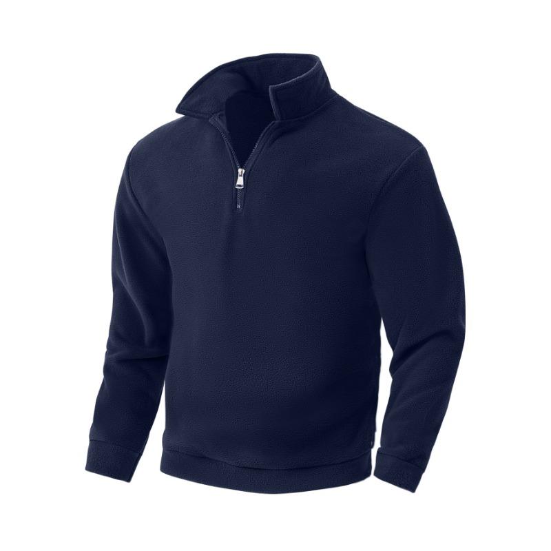 Men S Thick Fleece Half Zip Pullover Sweatshirt