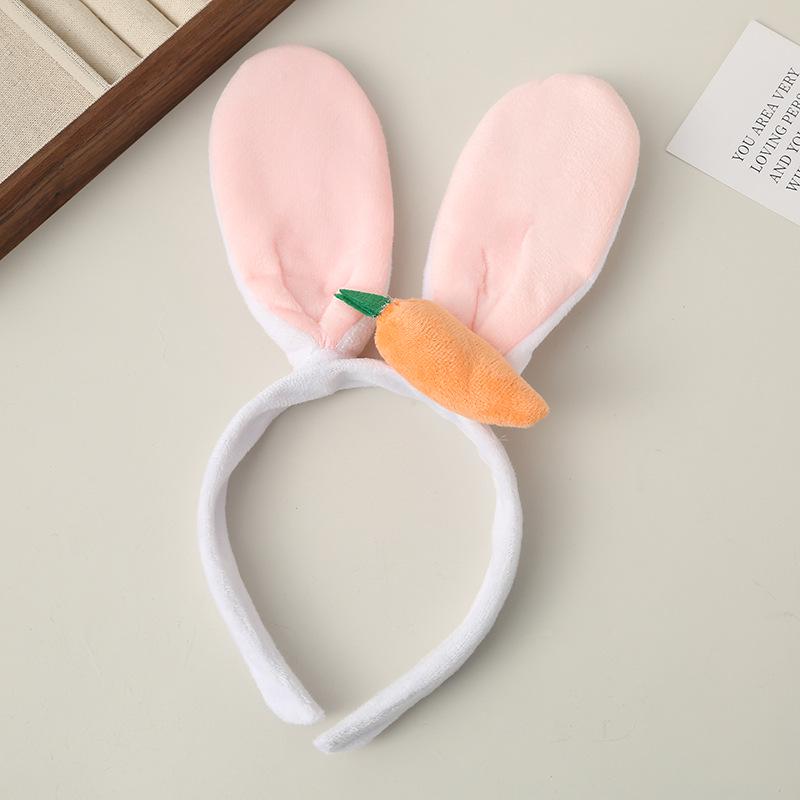 Cute Cartoon Rabbit Carrot Ear Headband - Autumn/Winter Hair Accessory