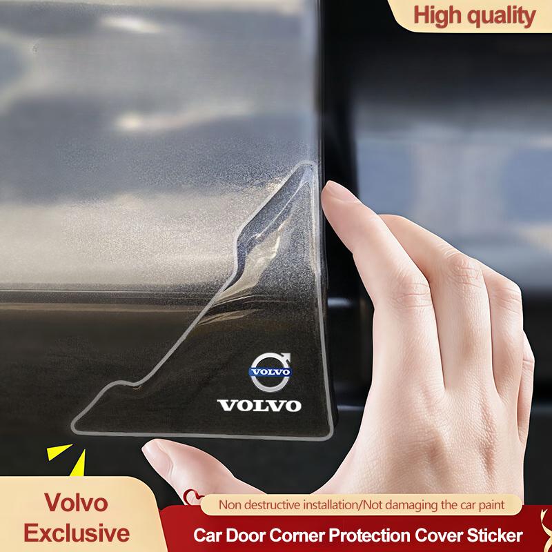 2Pcs Car Door Corner Protector Stickers Decoration For Volvo XC60 XC40 V60 V40 XC90 XC70 V50 S60 V70 S90 Olestar AWD S80 V90 C40