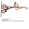 Wall Plant Hanger Metal Coated Wall-mounted Hook Rust-Proof Indoor Outdoor Bracket