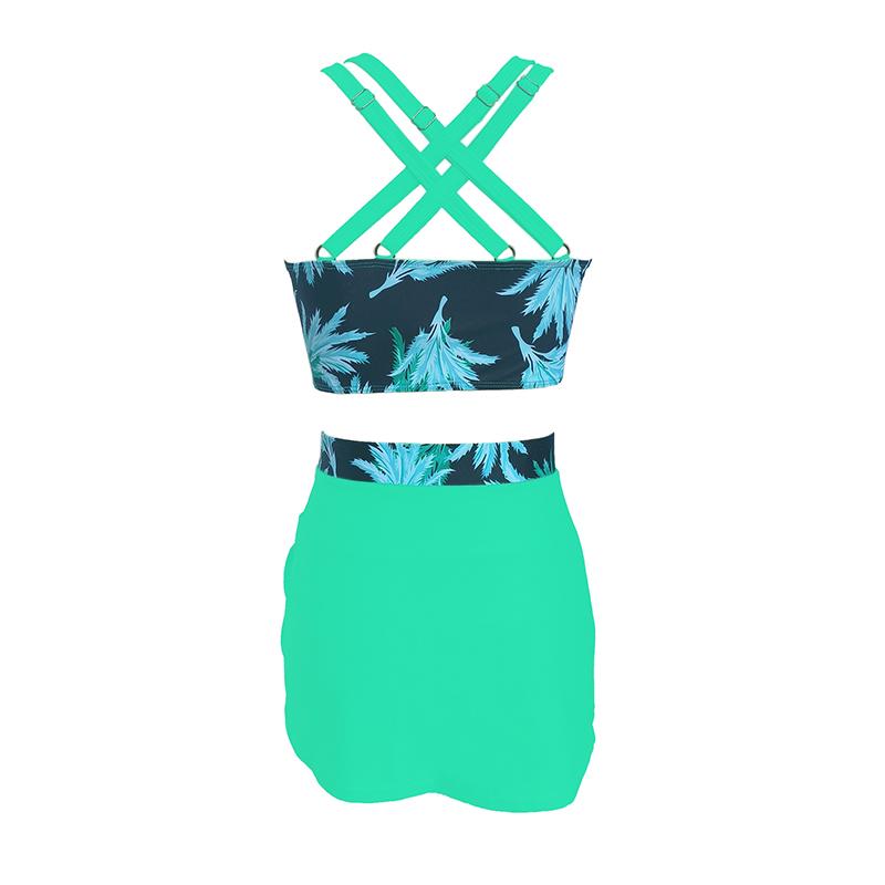 Female Summer Bikini Sets Swimsuit Women Bathing Suit Ladies Push Up Printed Three-piece Swimwear Beach Swimming Suits