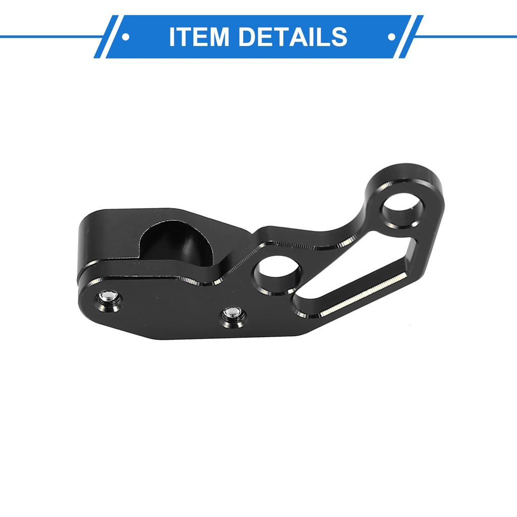 VekAuto Motorcycle Universal Aluminum Alloy Front Brake Line Hose Clamp Black