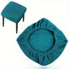 1pc Classic Stretch Square Vanity Stool Cover Non-Slip Dining Chair Seat Protector Blend Machine Washable For Wedding Party Bar Hotel