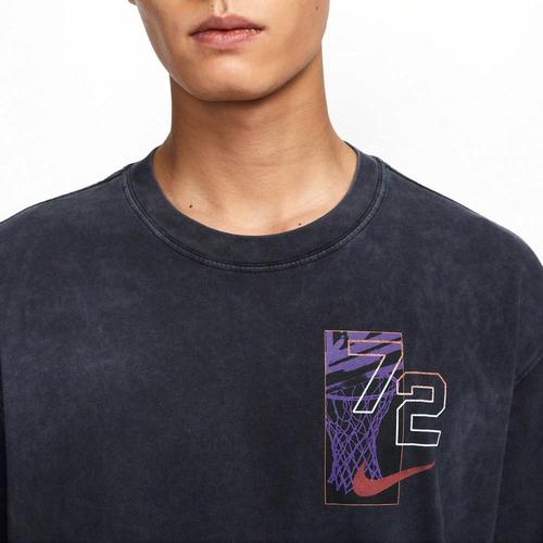 Nike Men's Casual Cotton Loose-Fit Black T-Shirt