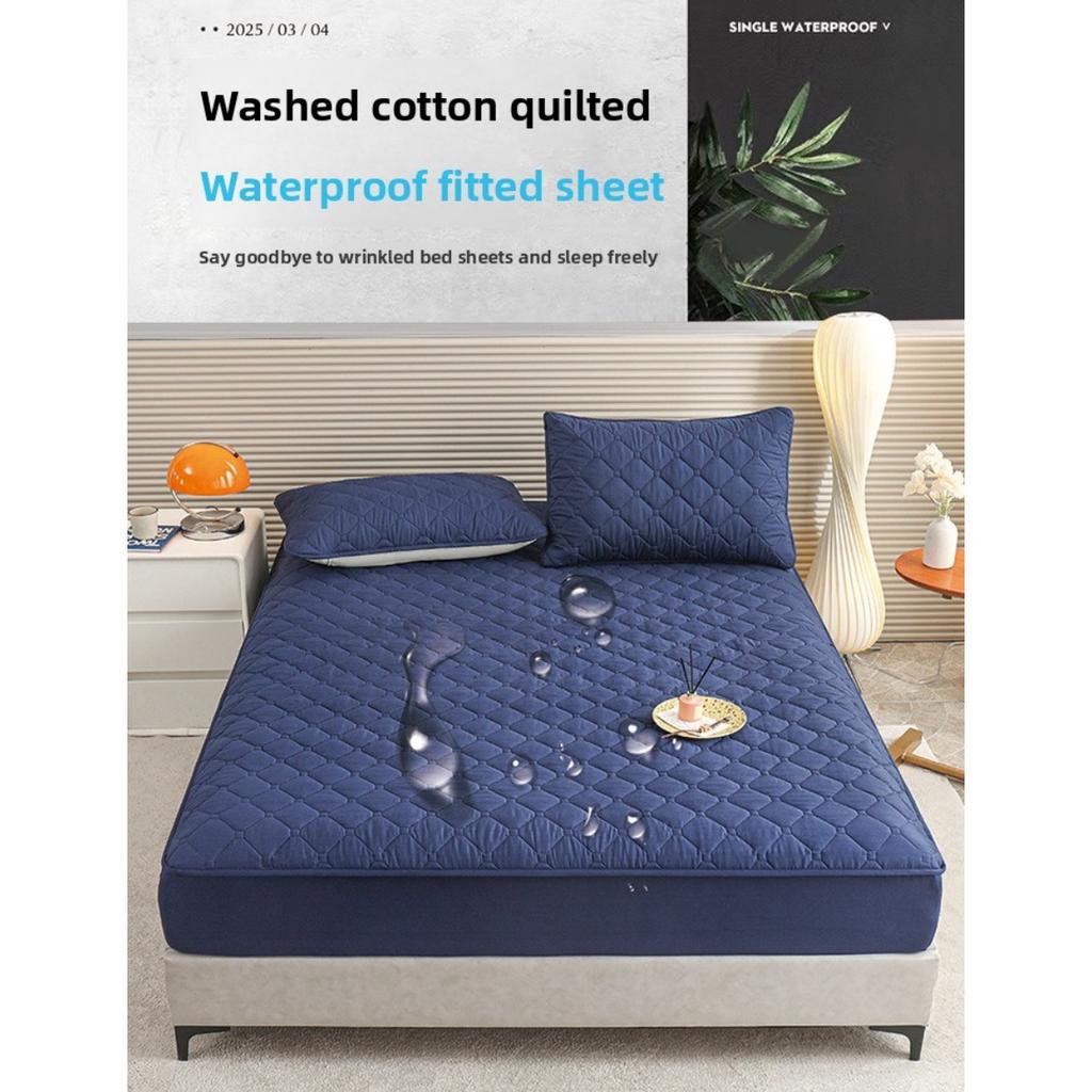 Waterproof Bed Sheet, Urine Isolation Clip Cotton Bed Sheet, Fully Wrapped Non Slip Bed Cover, Simmons Mattress Protective Cover