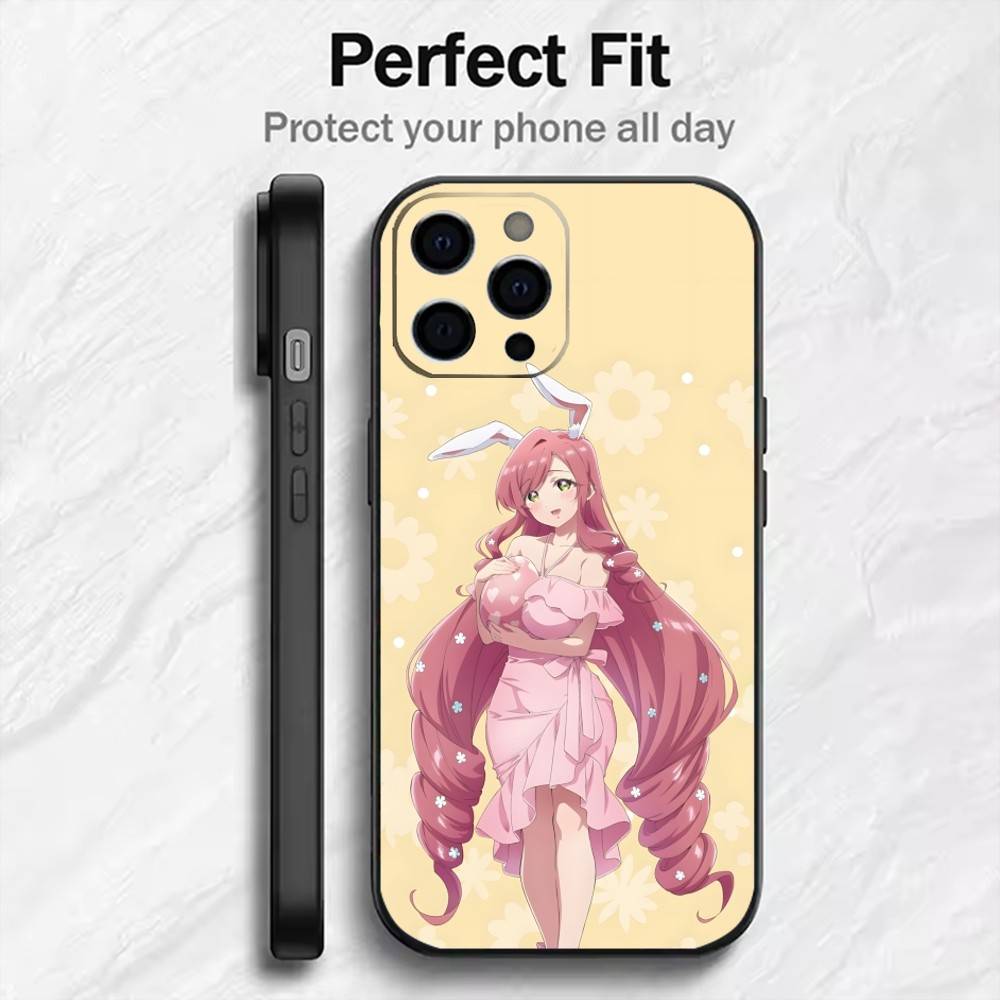 Mom H-Hahari Hanazono The 100 Girl-friend  Phone Case For iPhone17,16,15,14,13,12 Plus,Max Soft Silicone Black Cover