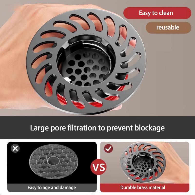 Universal Extended Drain Insert Anti-odor Anti-insect Filter Net Sealing Cap for Bathroom Sewer Pipe