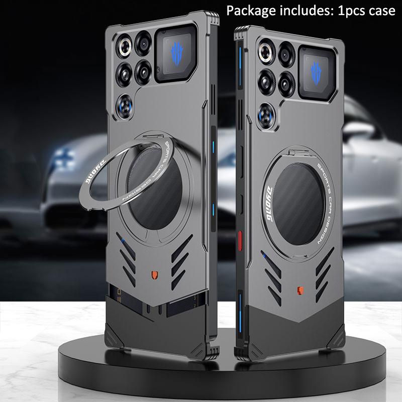 Aluminiumlegierung Kühlung Wärmeableitung Metall Magnetische Hülle Für ZTE Nubia RedMagic 11 Pro / Red Magic 11 Pro+ Abdeckung Stoßfest