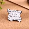 Creative Cartoon English Alphabet Series Alloy Brooch Fashion Versatile Metal Badge Clothes Accessories Clothing