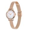 MATOW Tsuki Seigetsu Round Watch in Rose Gold and White Mesh Authorized Retailer [MATOW] Women's (mw005006) -