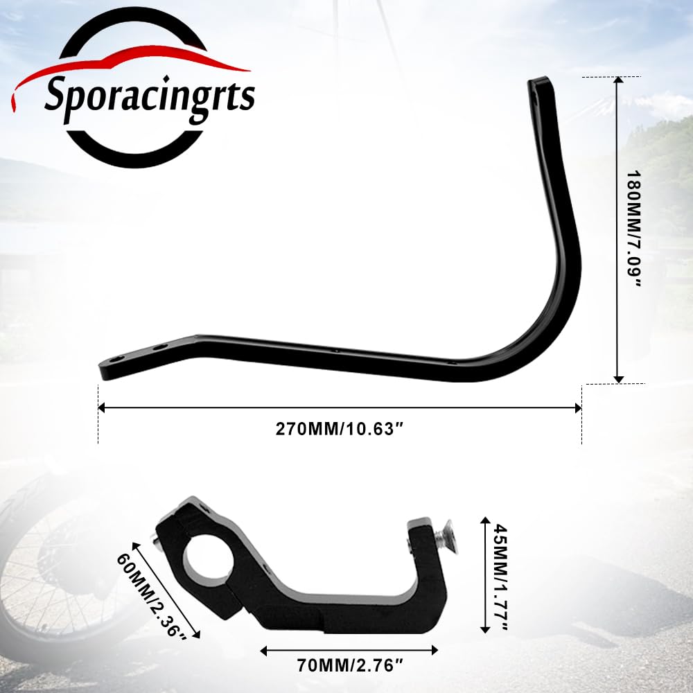 Sporacingrts Aluminum Hand Guards for CT125 Black Designed Specifically for OEM and Specialized Hunter Dirt Wind and Dust Protection (JA55/JA65)