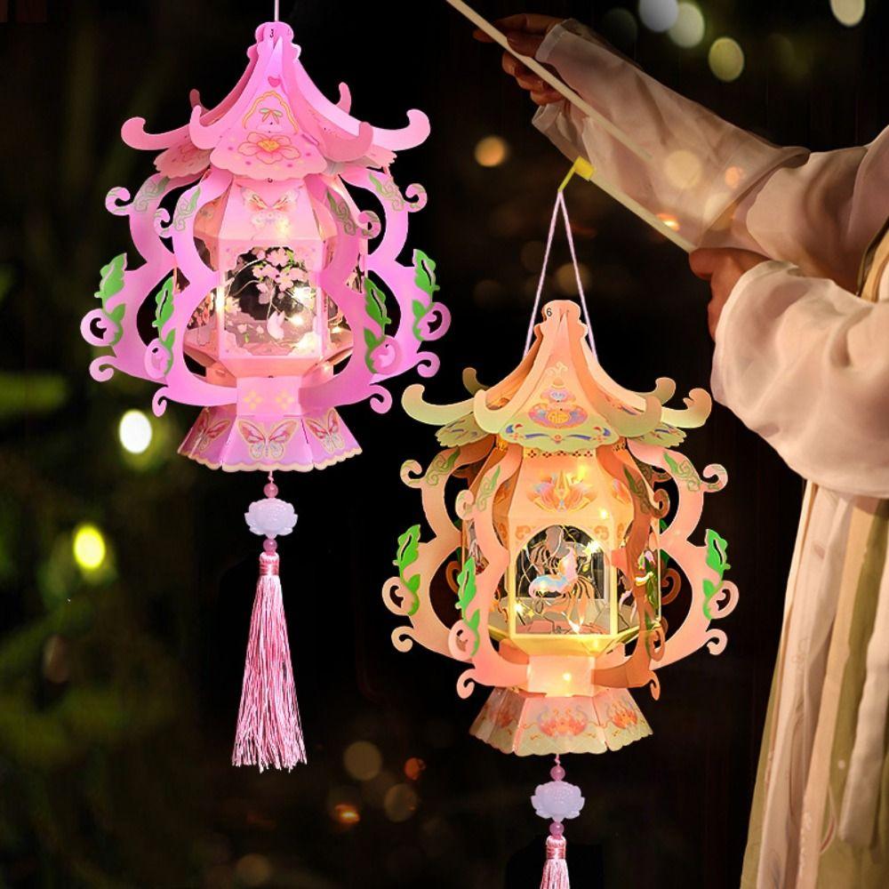 Traditional Chinese Style Mid-Autumn Festival Lantern LED Lantern Toys  Holiday Decorations