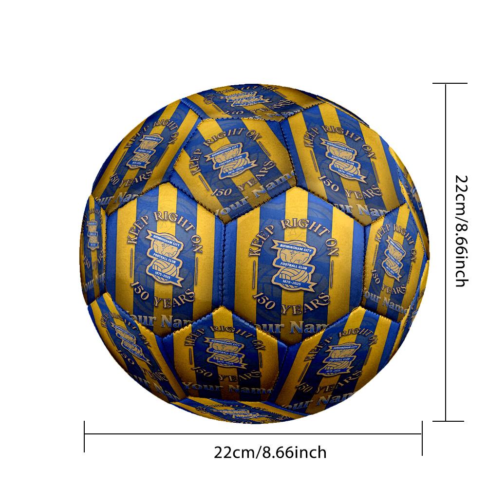 BIRMINGHAM CITY Football Fashion Size 5 Football Wearproof Non‑Slip Soccer Ball For Sports Training Entertainment Use
