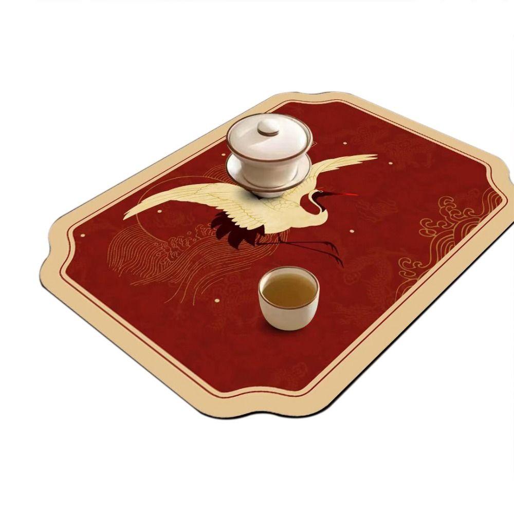 Heat Resistant Non-Slip Quick Dry Drain Mat Dish Drying Mat Mud Tableware Pad Absorbent