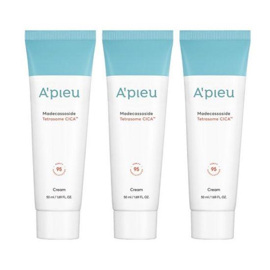 A’PIEU Madecassoside Tetrasome Cica Cream 50ml ×3 Pack