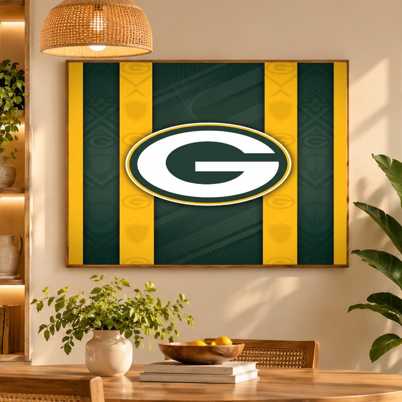 5D Diamond Painting Green Bay Packers DIY Full Drill Diamond Art Kit Home Decoration