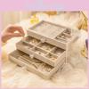 Modern Jewelry Storage Container With Plastic Material And Compartments For Gift And Organization