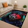 Classic Nordic Viking Totem Vegvisir Rune Valhalla Valknut Living Room Non-Slip Area Rug Carpet for Bedroom Sofa,Home Doormat