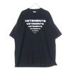 VETEMENTS Vetmon 24SS PİRAMİT LOGOLU TİŞÖRT Ön Baskılı Kısa Kollu Kesişmeli Kesim f20 Unisex Tişört