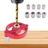 DIY Woodworking 3mm-10mm Drill Alignment Jig Woodworking Drill Bushing Kit Anodized Aluminum Precision Center Lines