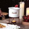 6x Melting Pot Fondue Set Ceramic for Home Party Supplies
