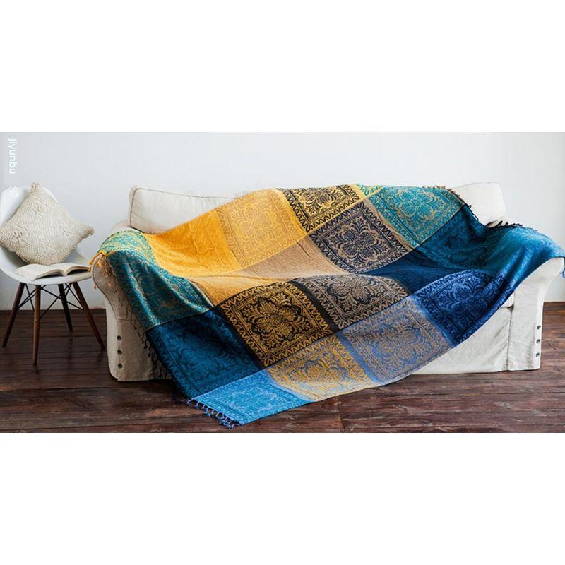 

Export Export Sofa Towel Full Covered Nepal Casual Blanket Line Knitting Fabric Sofa Cover Cover Towel Non Slip All Year Round 100BY 150*190cm