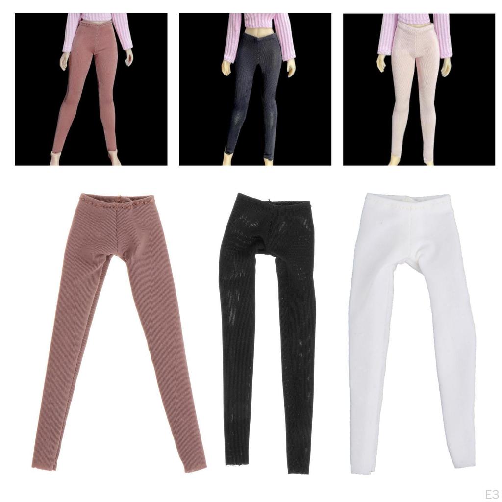 1/12 Female Doll Clothes Miniature Pants ,Handmade, Trousers for 6'' Action Figures Accessories