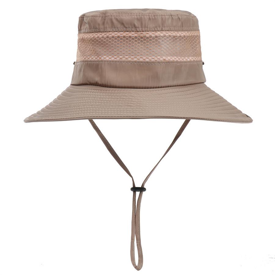 New men's and women's bucket hat big edge sun hat outdoor mountaineering sun protection fishing hat quick drying sun hat