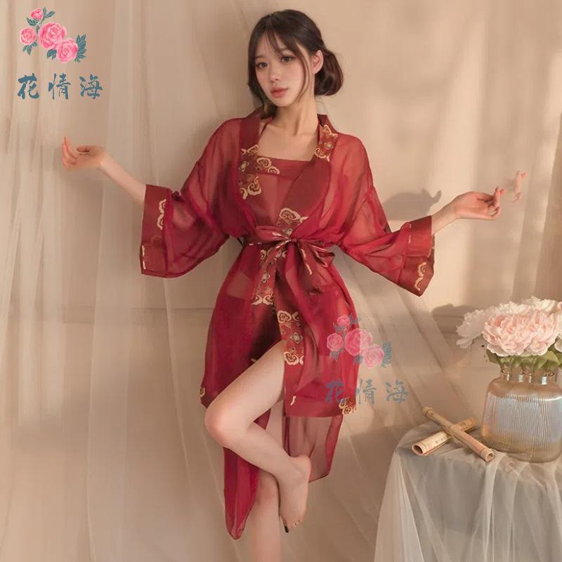 Fun underwear antique court style belly pocket Hanfu abstinence classical embroidered strap-on clothing