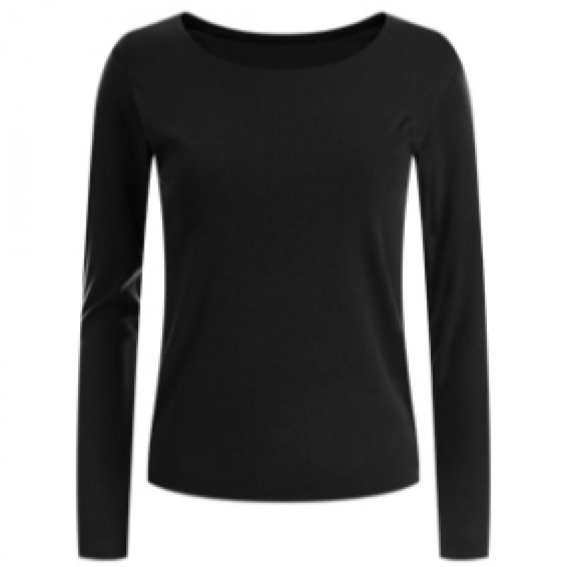 Shop Women Round Long Sleeve T shirT Khaki Dai Wsh 12128