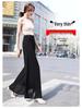 Women's High-Waist Chiffon Wide-Leg Summer Pants with Slit