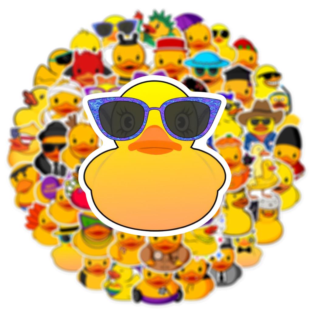 10/25/50pcs Lovely Duck Cartoon Graffiti Stickers for DIY Scrapbook Stationery Water Bottle Phone Laptop Guitar Decal