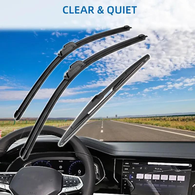 3PCS for TOYOTA Previa Tarago Estima 2000-2005 26"+18"+16" Front Rear Wiper Blades Windshield Windscreen Window Cutter