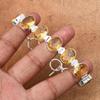 Citrine Gemstone : 925 Sterling Silver Handmade Multi Gemstone Bracelet Jewelry