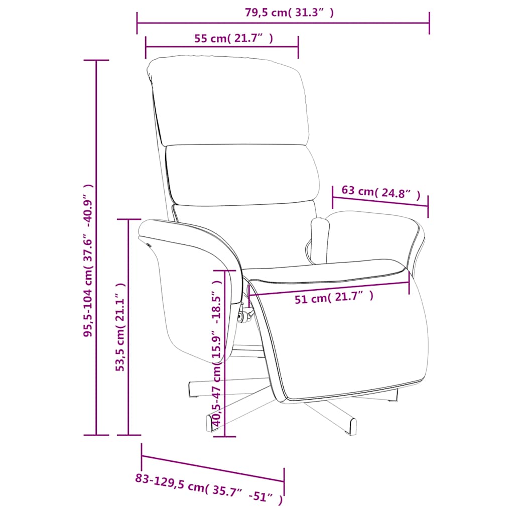 Massage Chair with Footrest Dark Green Fabric