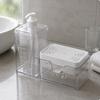 2 Pieces Press Soap Dispenser Easy To Clean Drain Holder for Sink