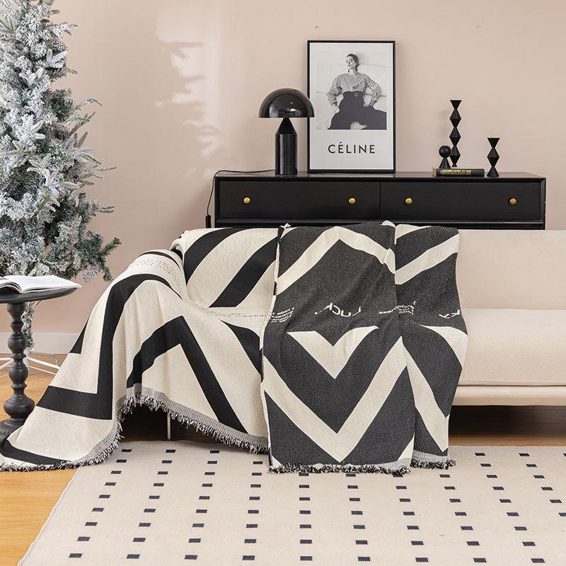 Полотенце для дивана из шенилловой ткани с защитой от царапин от кошек — фото 3