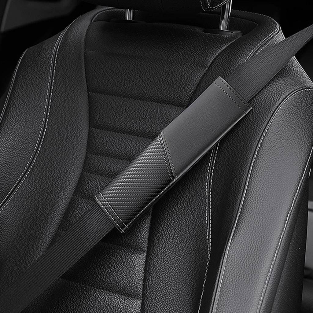 Vehicle Seat Belt Pad Car Seatbelt Cover for Adults Accessories Anti Scratch Black