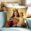 Blessed Virgin-N M-Mary Square Double-Sided printed Pillow Case Bedroom Bedside Pillow Sofa Cushion Cover Gift