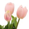 1 Bunch Exquisite Simulation Tulips Bouquet Bright Vivid Lifelike Fake Flower Decor for Bedroom Living Room Theme Party Photo
