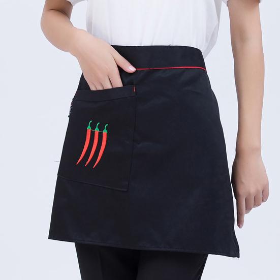 Kochschürze Weich mit Halteband Haushalt Kurzschürze für die Küche