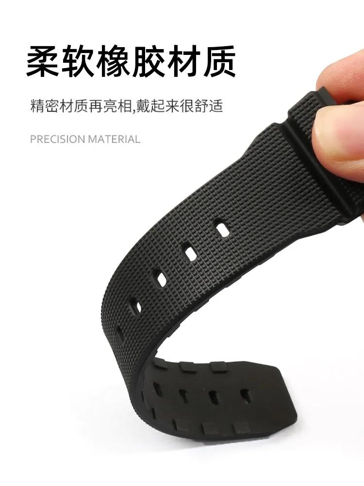 Rubber watch band for Casio G-SHOCK GM-2100 GA-2100 GWM-5610 DW-5600 6900 series men's silicone watch band accessories16mm
