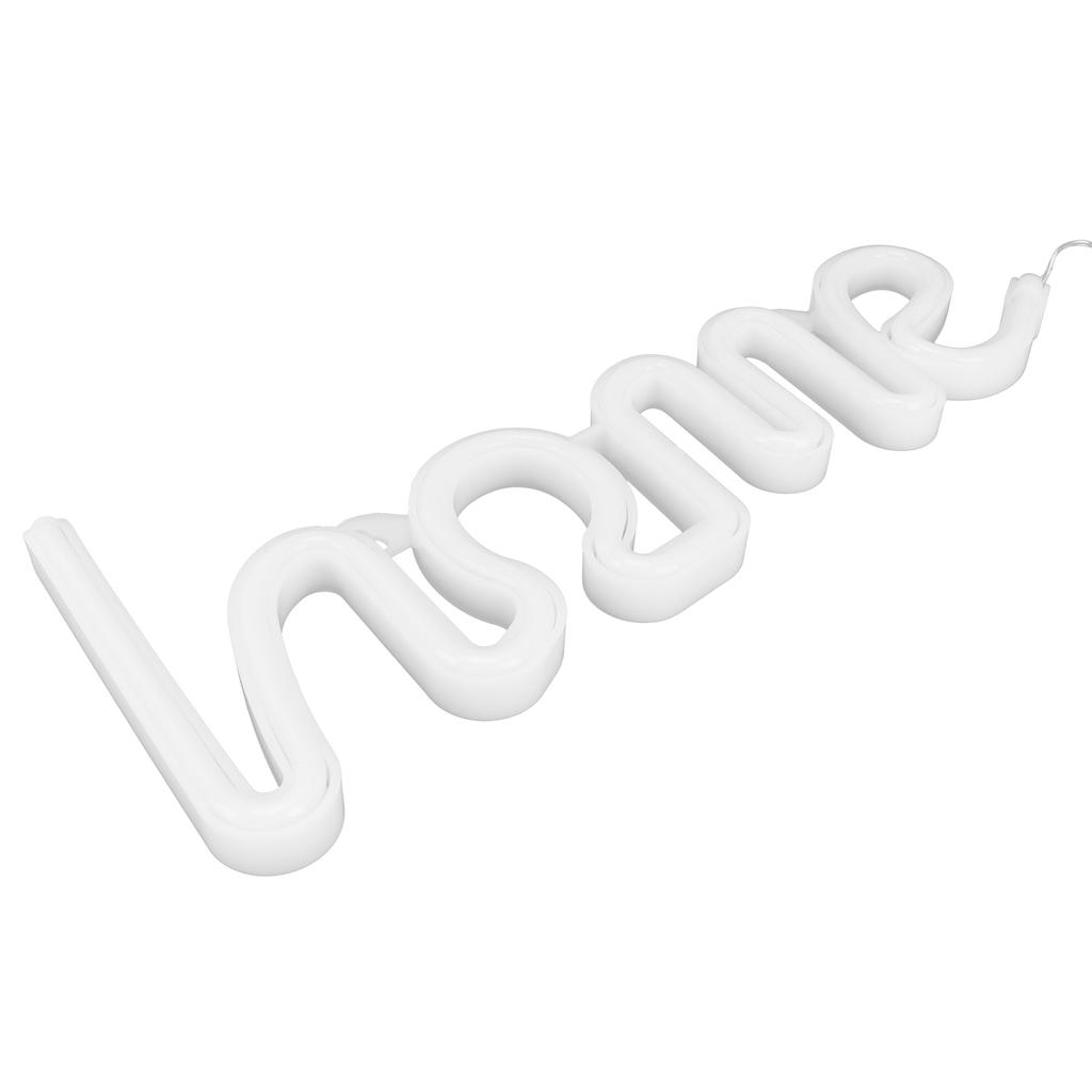 LED Neon Light Unique HOMEPattern Wall Sign Lamp Proposal Wedding Party Bar Decoration(White )
