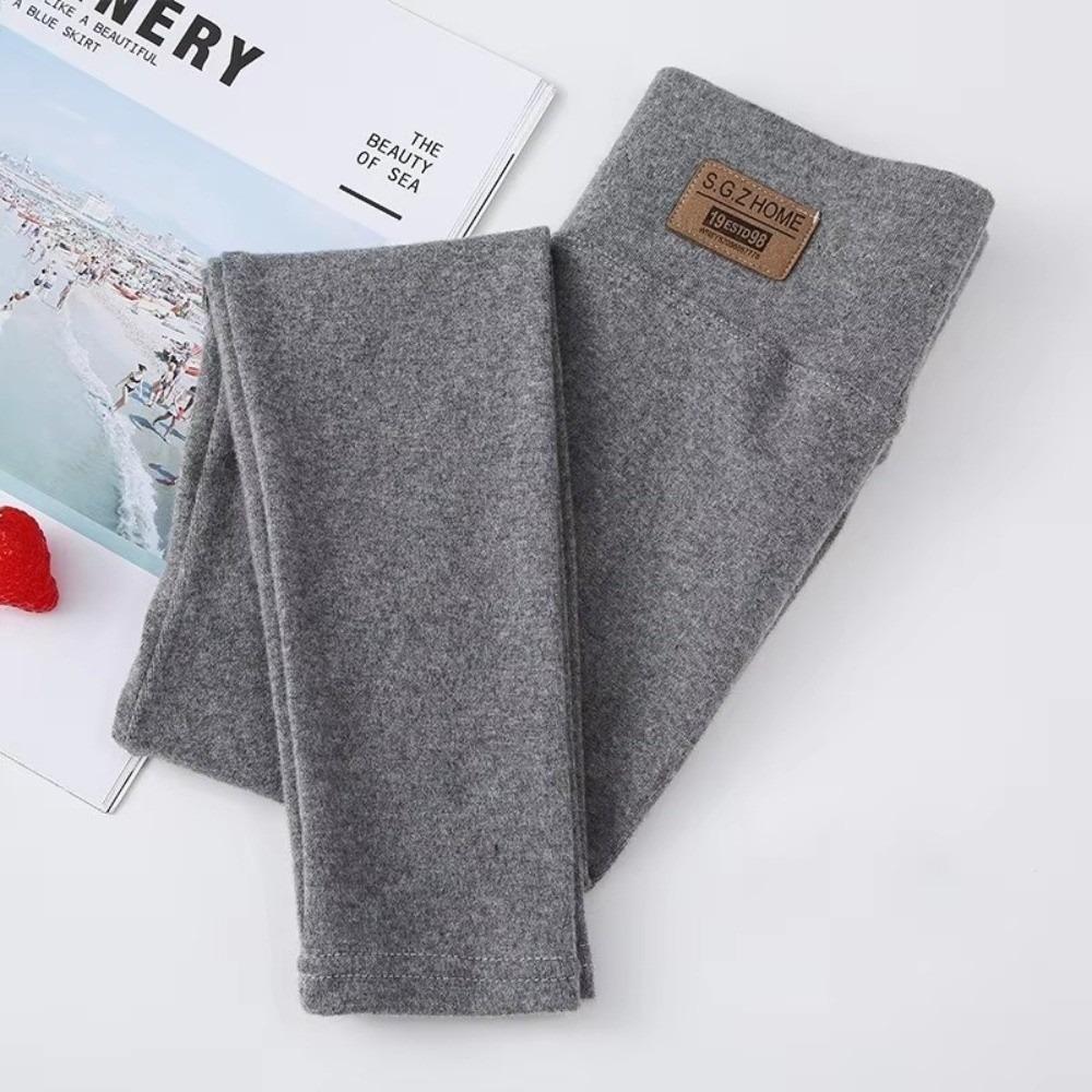 Solid Color Stretchy Tights Soft Kids Bottoms Korean Style Long Pants  For Girls