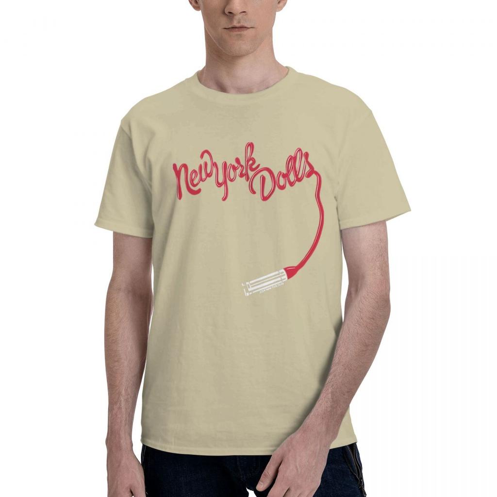 New York Dolls Lipstick Logo 100 Cotton Casual Breathable Confortable Summer Funny Ugus TShirts Funny Gifts